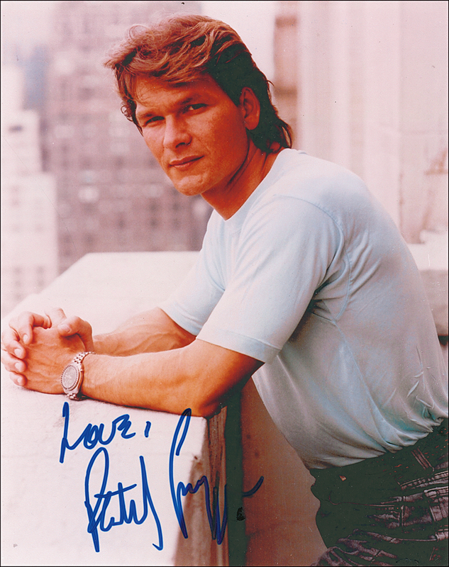 Lot 1140 Patrick Swayze Signed Photograph