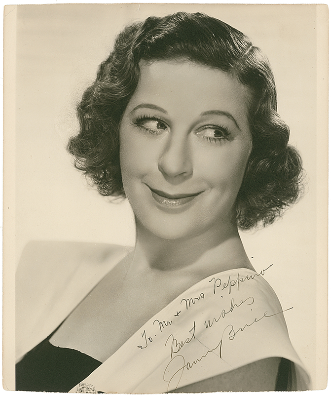 Lot 902 Fanny Brice Signed Photograph