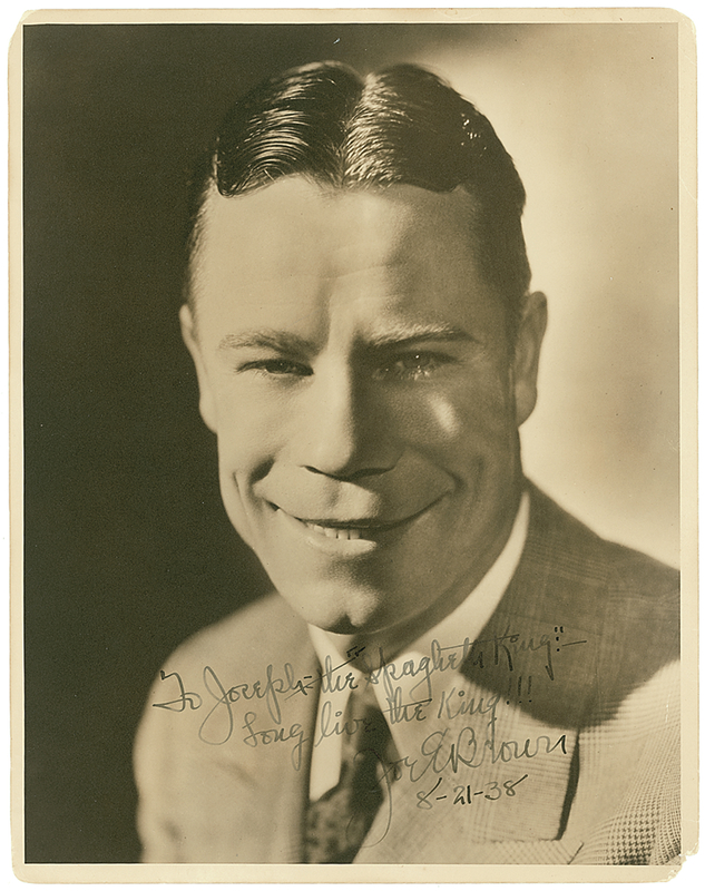 Lot 903 Joe E. Brown Signed Photograph