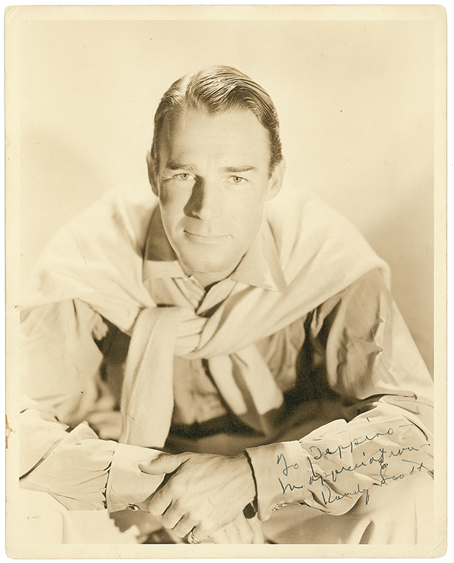 Lot 1030 Randolph Scott Signed Photograph