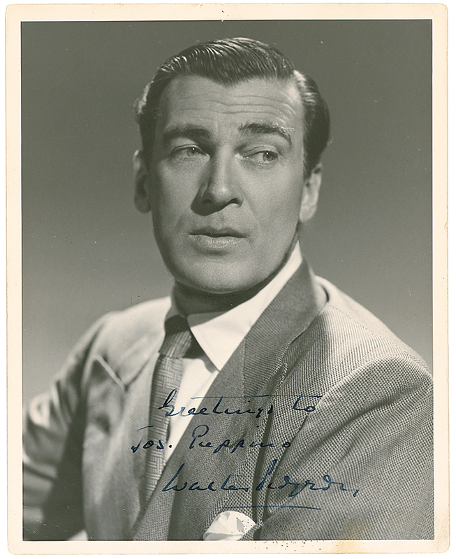 Lot 1018 Walter Pidgeon Signed Photograph