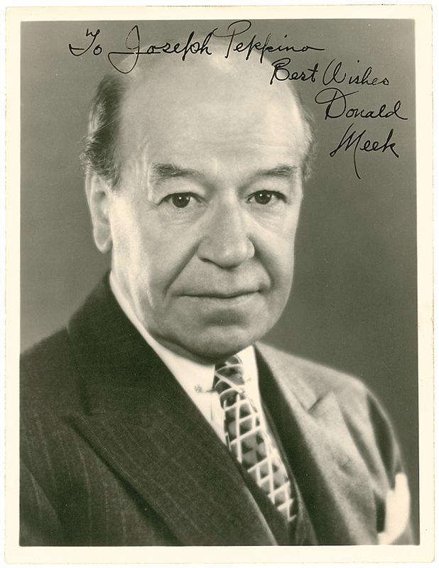 Lot 1003 Donald Meek Signed Photograph
