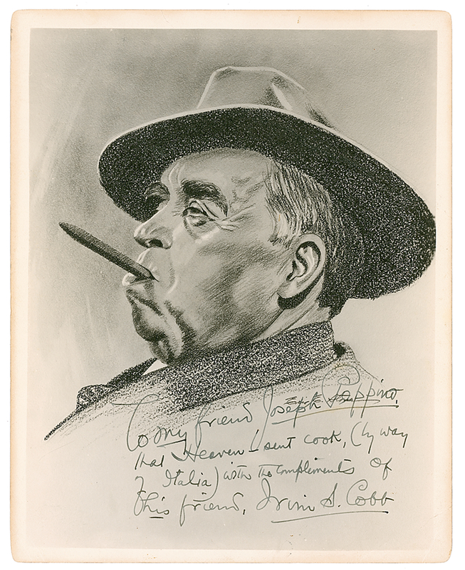 Lot 522 Irvin S. Cobb Signed Photograph