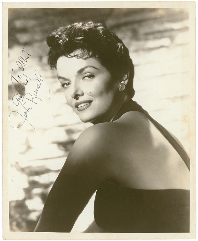 Lot 1028 Jane Russell Signed Photograph
