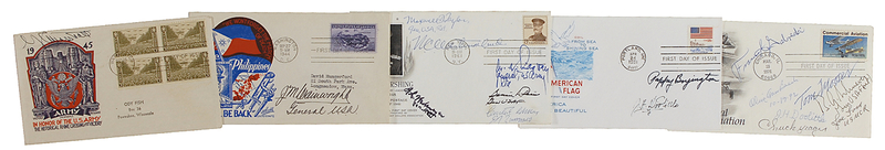 Lot 376 Military Leaders First Day Covers