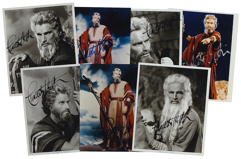 Lot 966 Charlton Heston Signed Photographs