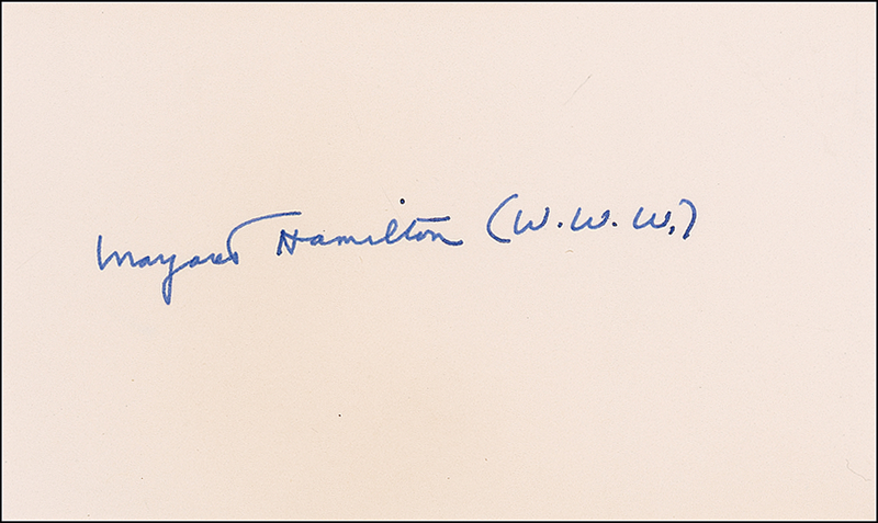Lot 1064 Wizard of Oz: Margaret Hamilton Signature
