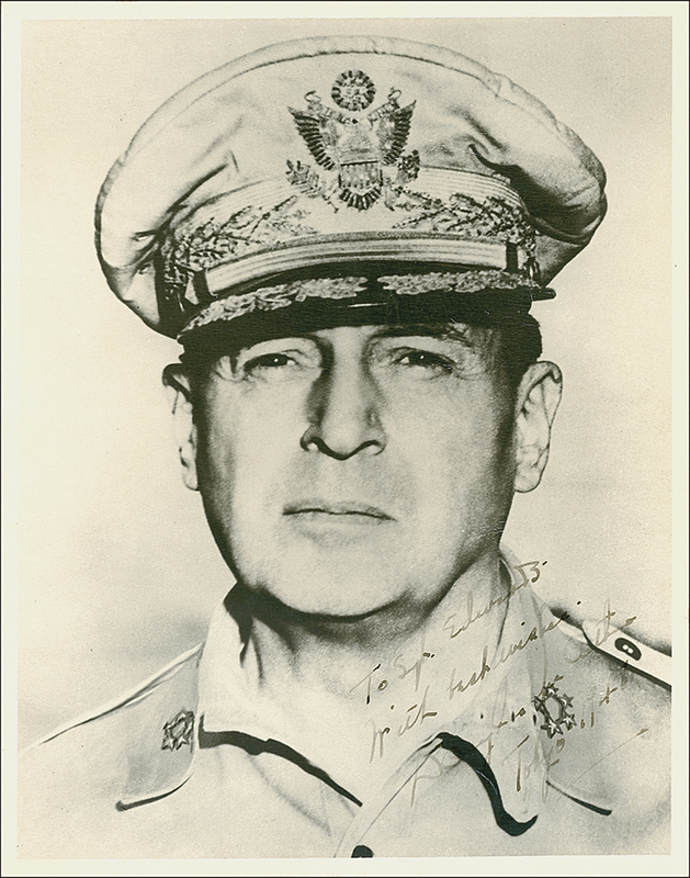 Lot 366 Douglas MacArthur Signed Photograph
