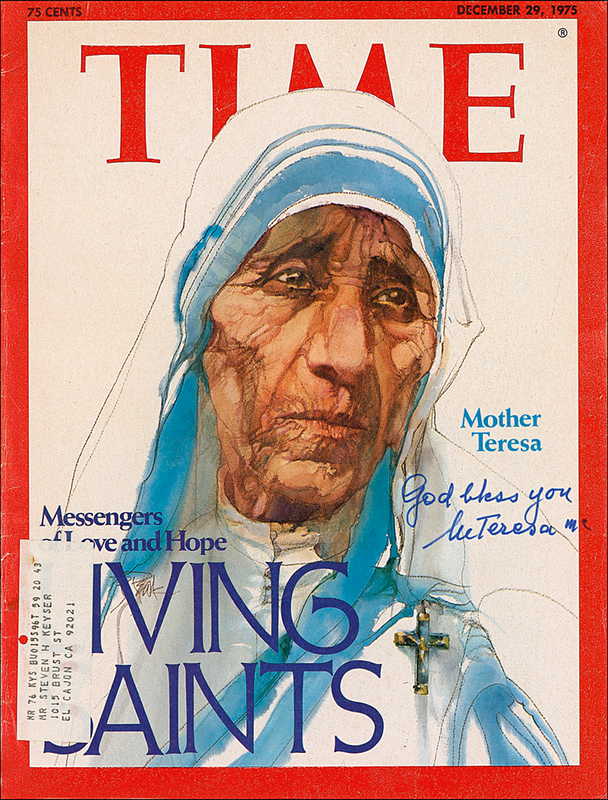Lot 239 Mother Teresa Magazine Cover