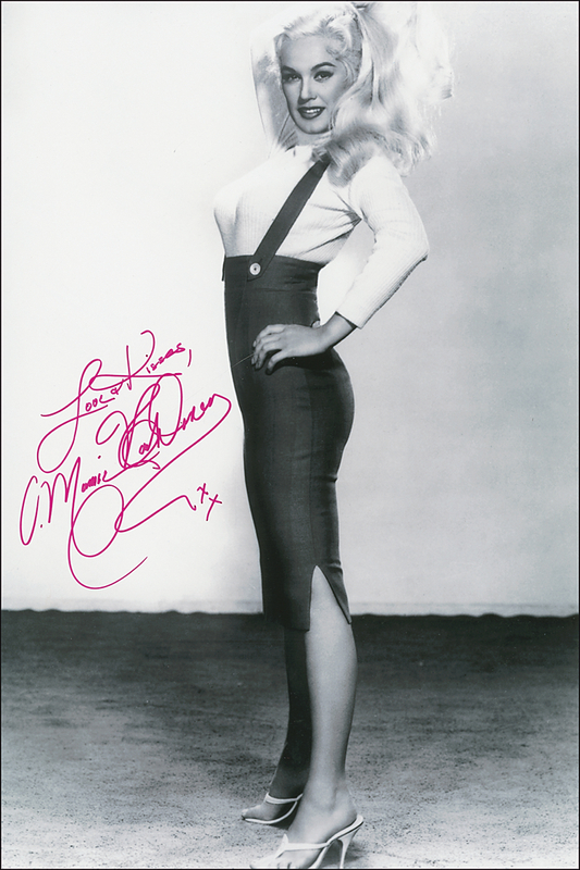 Lot 1049 Mamie Van Doren Signed Photograph