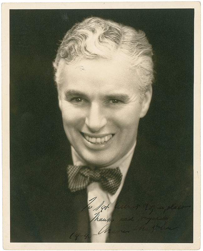 Lot 909 Charlie Chaplin Signed Photograph