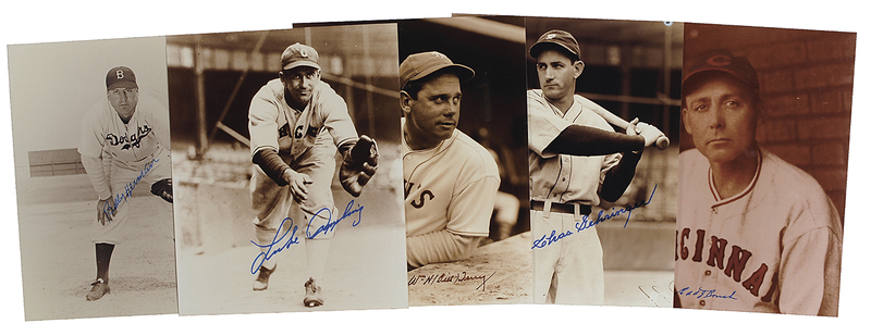 Lot 1165 Baseball Hall of Famers Signed Photographs