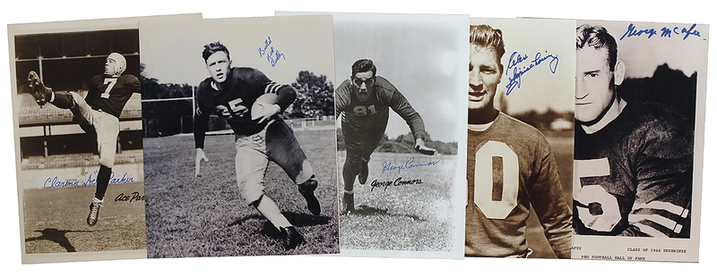 Lot 1226 Football Hall of Famers Signed Photographs