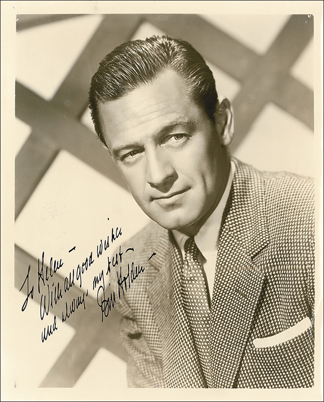 Lot 969 William Holden Signed Photograph