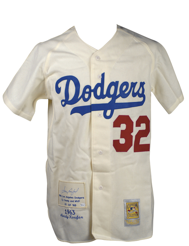 Lot 1275 Sandy Koufax Baseball Jersey