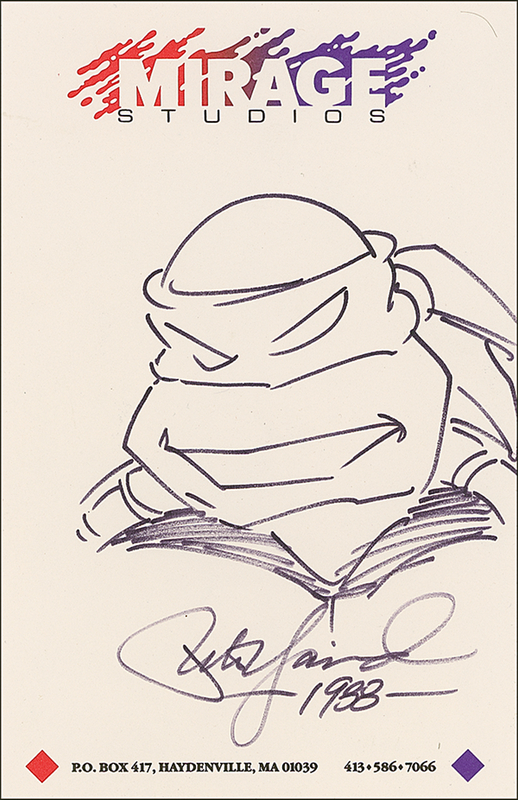 Lot 651 Peter Laird Sketch