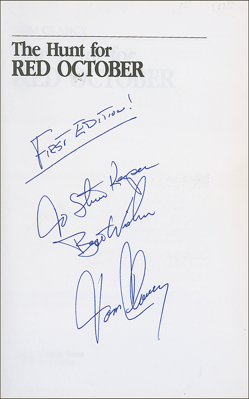 Lot 523 Tom Clancy Book