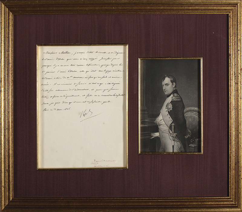Lot 379 Napoleon: Napoleon keeps tabs on the Army of Italy