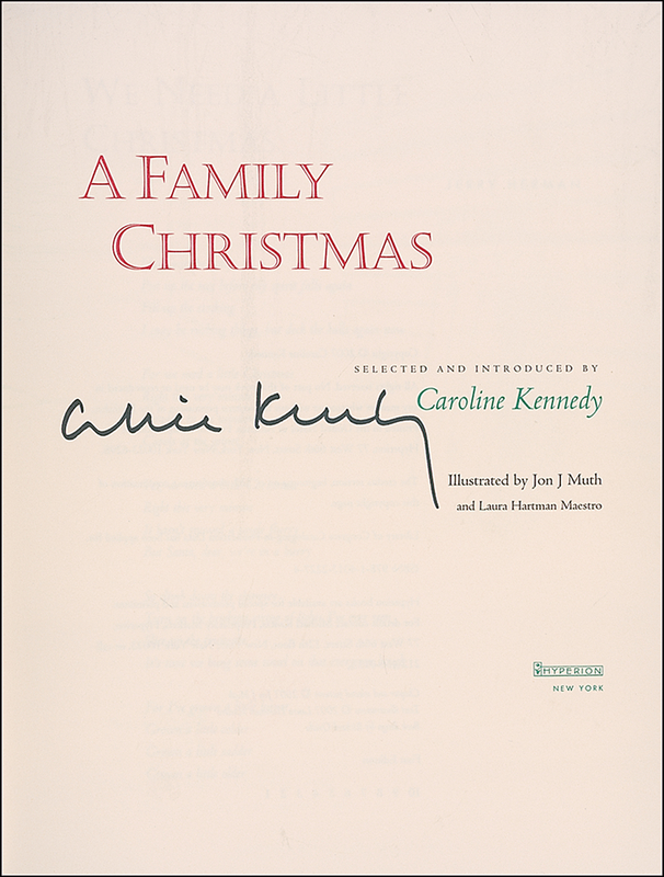 Lot 224 Caroline Kennedy Book