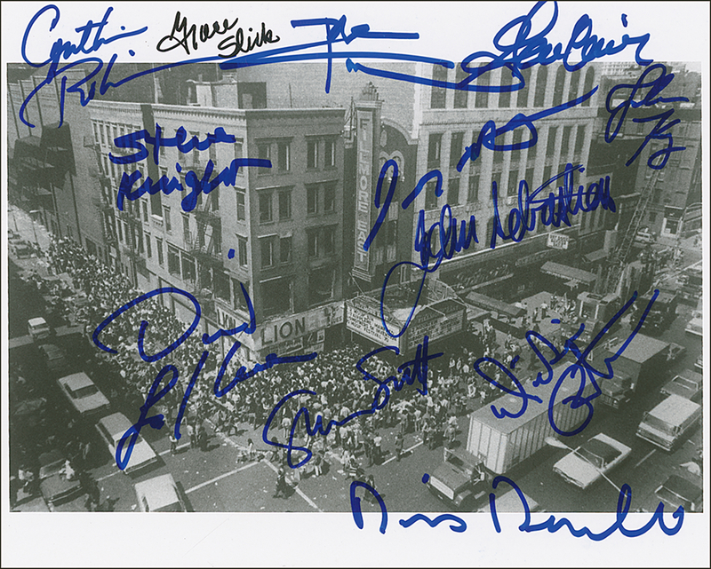 Lot 766 Fillmore East Signed Photograph