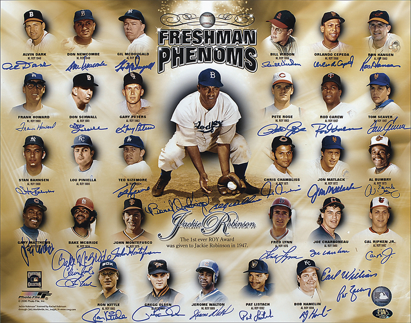 Lot 1172 Baseball: Rookies of the Year Signed Photograph