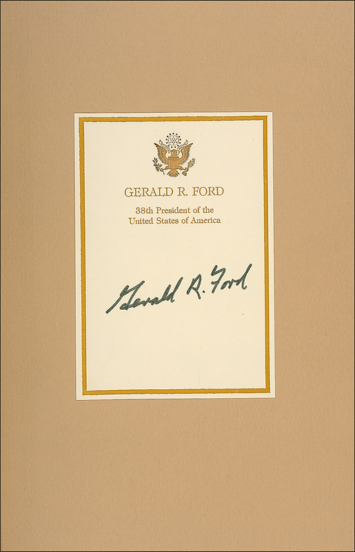 Lot 12 Jimmy Carter and Gerald Ford Books