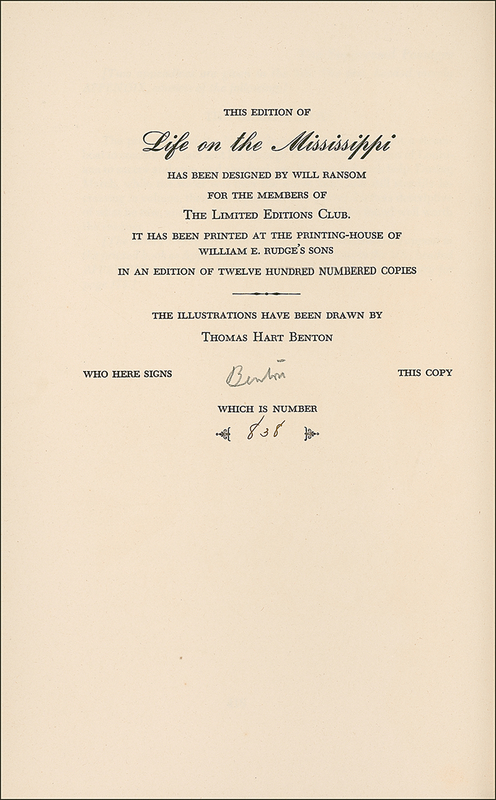 Lot 509 Thomas Hart Benton Book