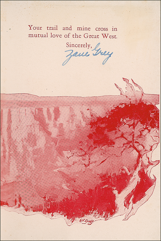 Lot 540 Zane Grey Book