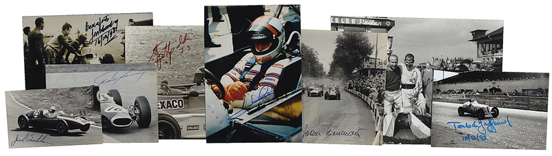 Lot 1161 Auto Racing Signed Photographs