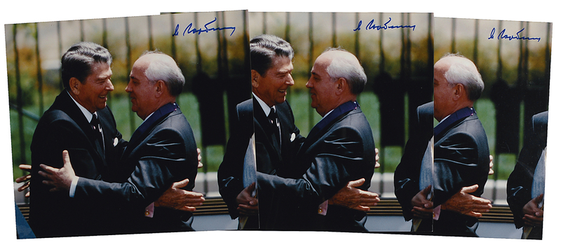 Lot 193 Mikhail Gorbachev Signed Photographs