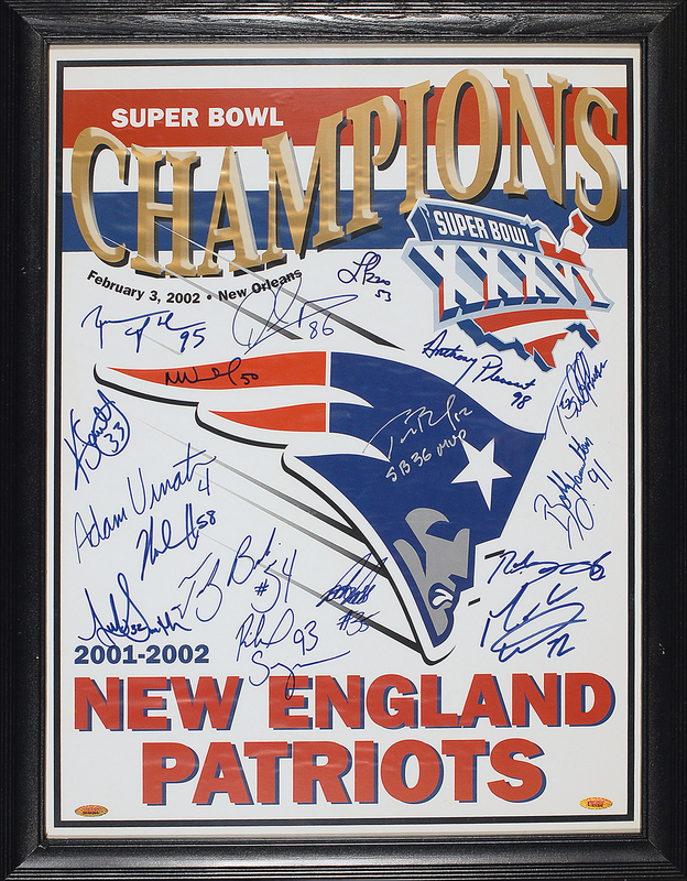 Lot 1316 New England Patriots Poster