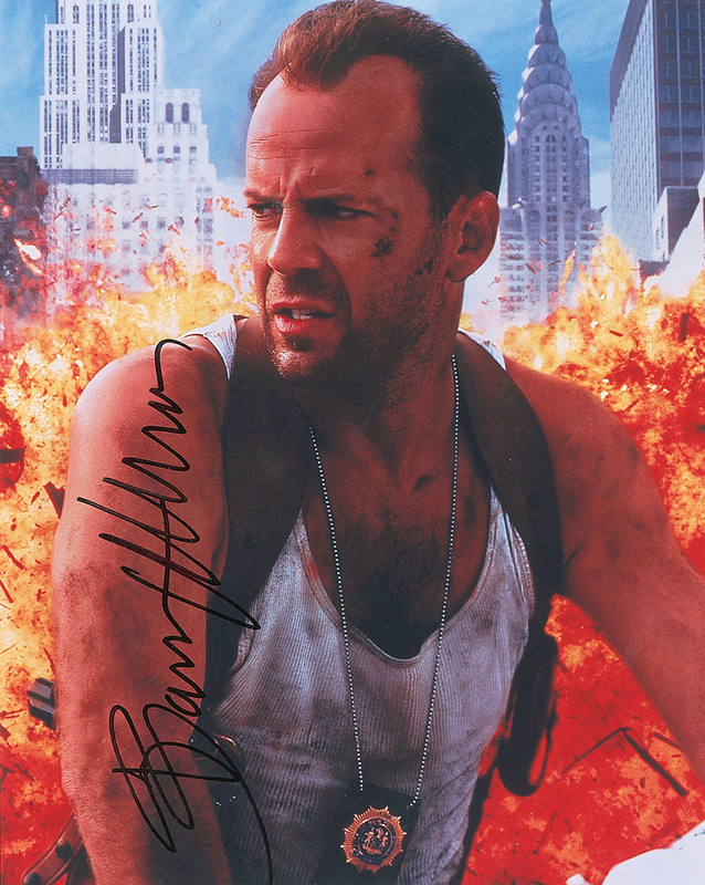 Lot 1144 Bruce Willis Signed Photograph