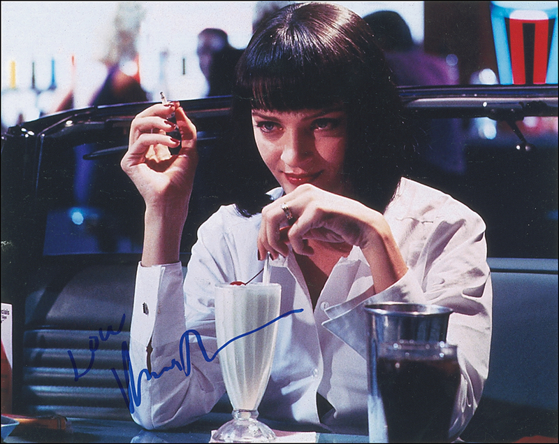 Lot 1142 Uma Thurman Signed Photograph