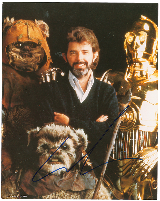 Lot 1136 Star Wars: George Lucas Signed Photograph