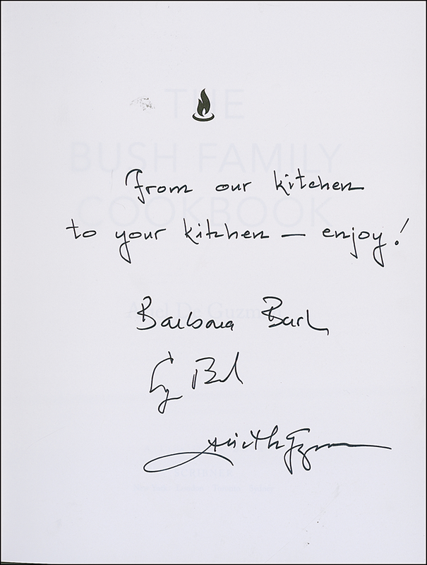 Lot 9 George and Barbara Bush Book