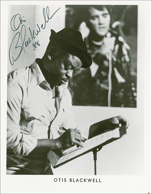 Lot 740 Otis Blackwell Signed Photograph