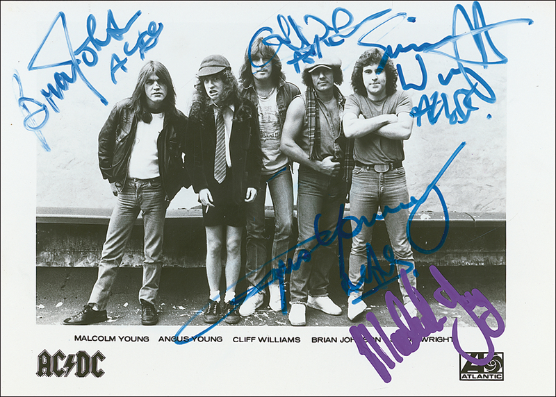 Lot 717 AC/DC Signed Photograph
