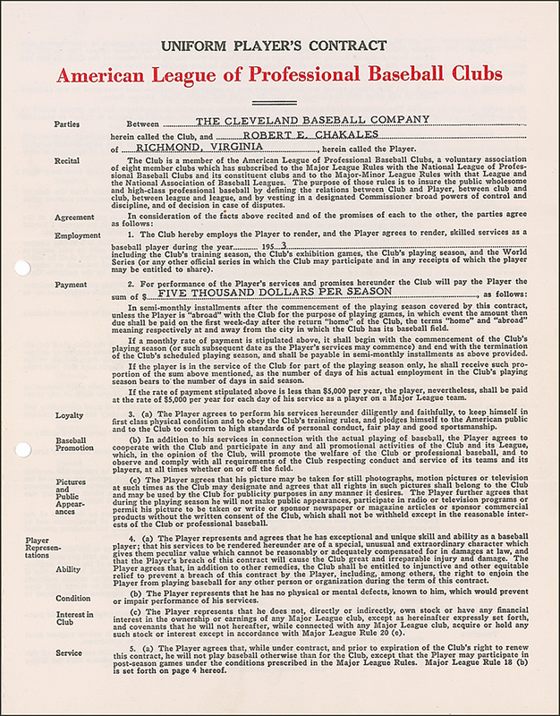 Lot 1238 Hank Greenberg Signed Document