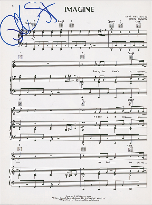 Lot 852 Phil Spector Sheet Music