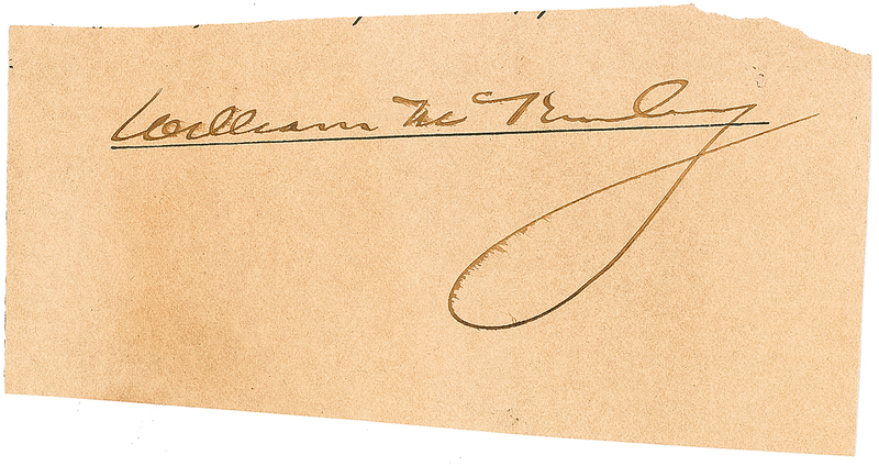 Lot 75 William McKinley Signature
