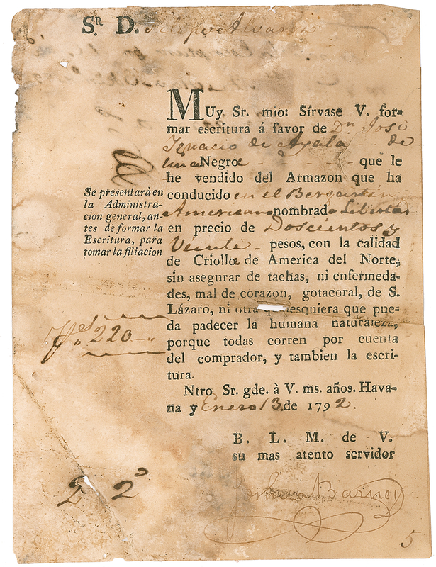 Lot 319 Joshua Barney Signed Document