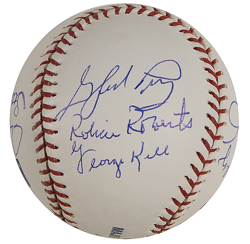Lot 1166 Baseball Hall of Famers Baseball
