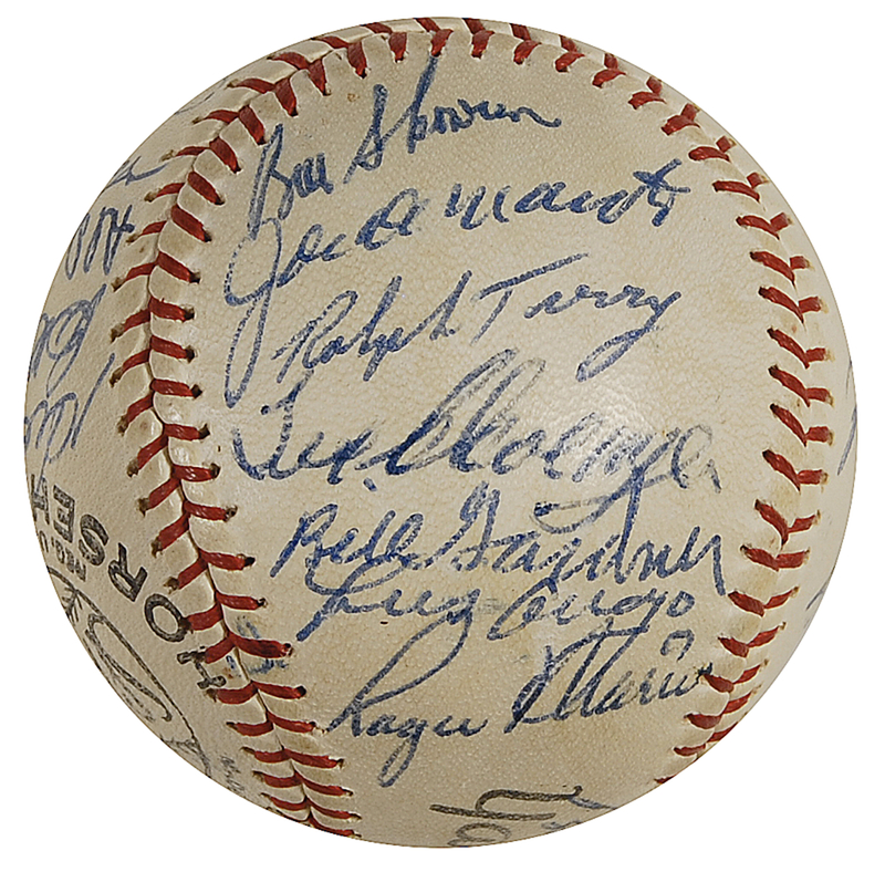 Lot 1328 NY Yankees Baseball