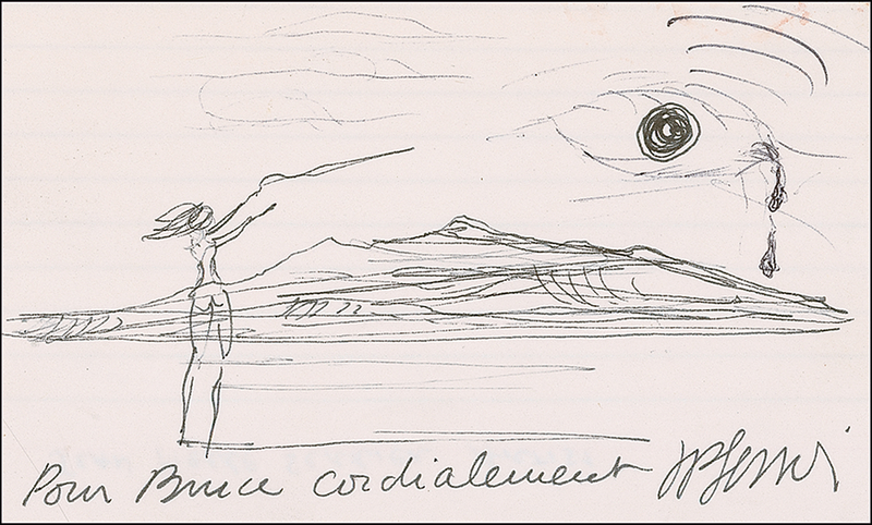 Lot 596 Jean Pierre Serrier Sketch