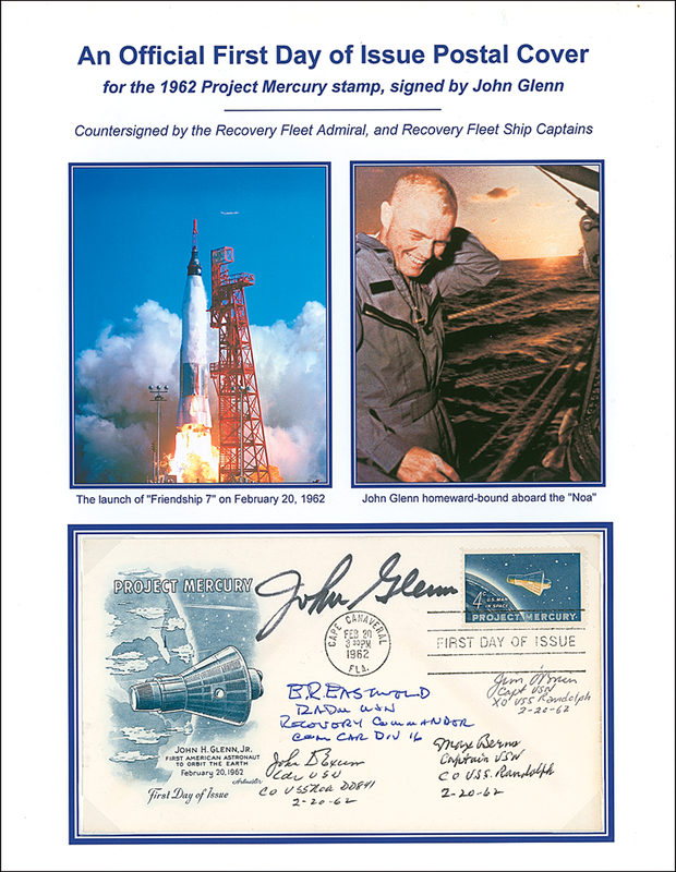 Lot 466 John Glenn First Day Cover