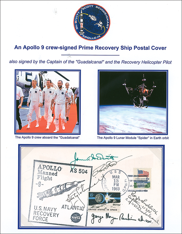 Lot 419 Apollo 09 Crew-Signed Recovery Cover