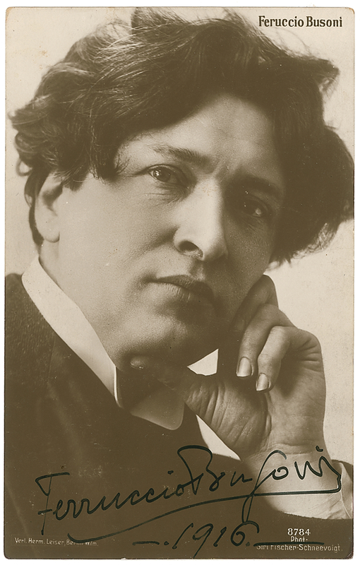 Lot 681 Ferruccio Busoni: Signed photo with ANS on reverse
