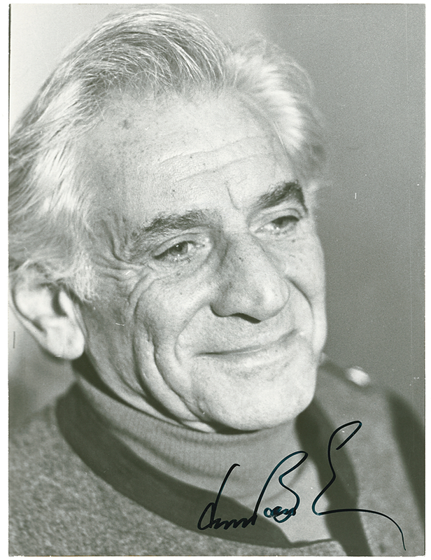 Lot 677 Leonard Bernstein Signed Photograph