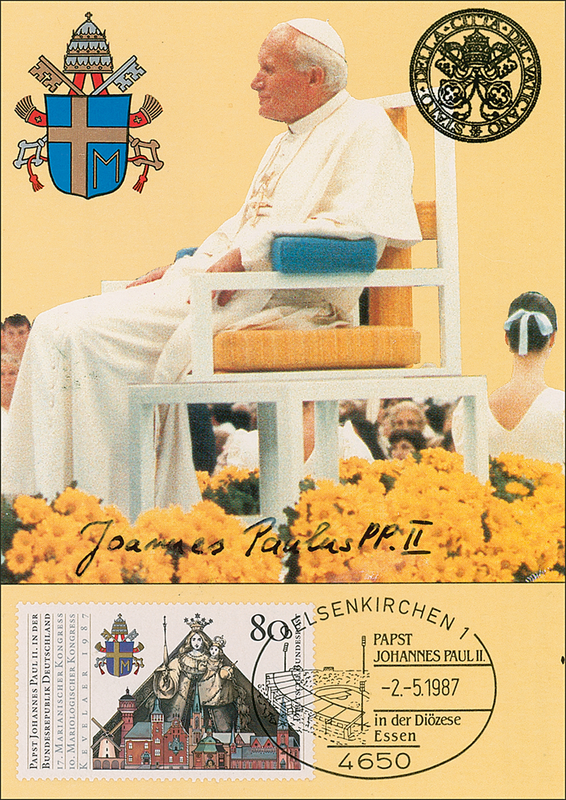 Lot 219 John Paul II: Superb signed image of the most popular of popes
