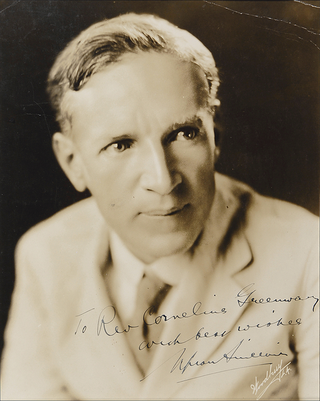 Lot 601 Upton Sinclair Signed Photograph